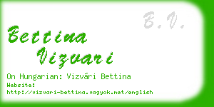 bettina vizvari business card
